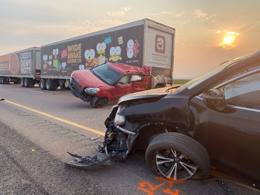 At least seven died and several were injured in a 20-vehicle crash on I-15 in Millard County on July 25, 2021.