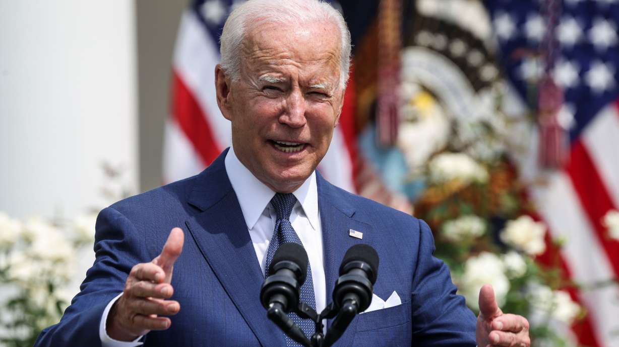 President Joe Biden delivers remarks during an event to celebrate the 31st anniversary of the Americans with Disabilities Act in the White House Rose Garden in Washington D.C., July 26, 2021. Biden is pushing for people with long-term symptoms of COVID-19 to be protected against discrimination.