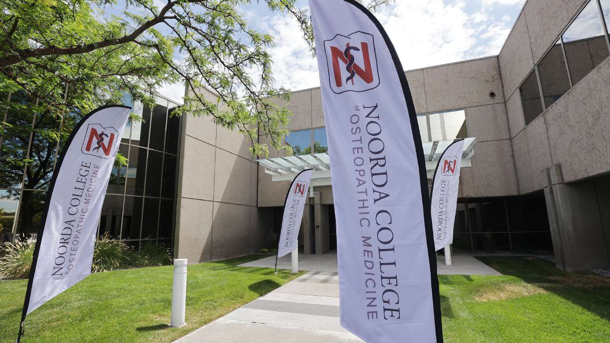 The Noorda College of Osteopathic Medicine school campus in Provo on Tuesday. The school welcomes its inaugural class of 90 students next week and leaders say they anticipate the college will eventually launch dozens of new doctors into underserved and rural areas throughout Utah.