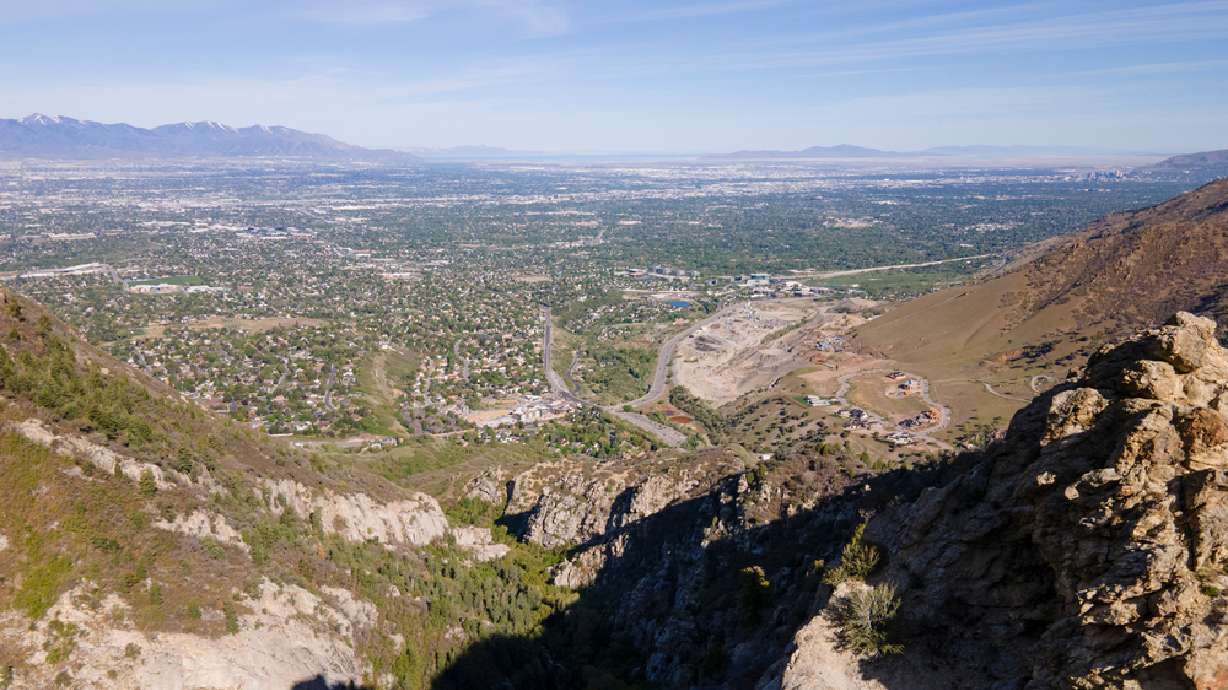 An aerial view from Ferguson Canyon in Salt Lake County. As fall approaches and temperatures cool, the best time of year for outdoor rock climbing draws closer. Here are some of the best rock climbing destinations near Salt Lake City to explore this fall.