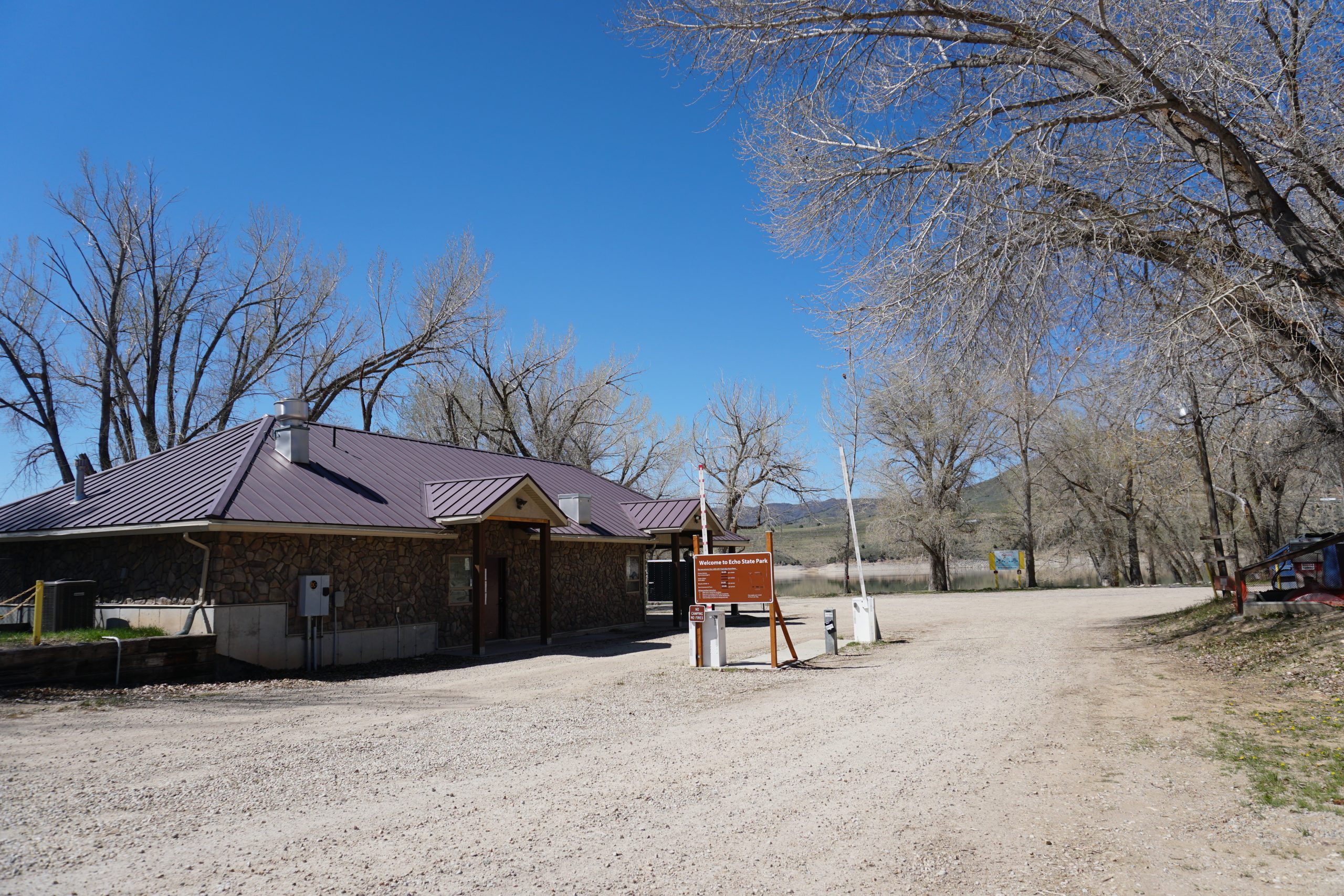 The entrance to Echo State Park in Coalville. The park's day-use facilities will close Monday as park improvement construction begins.