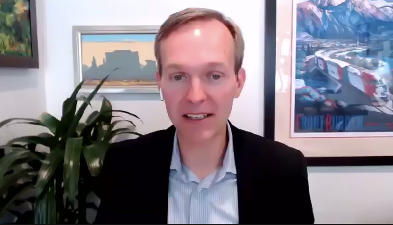 Former Utah Democratic Rep. Ben McAdams speaks at a
virtual White House meeting titled "Families First: What the Build
Back Better Agenda Means for People of Faith” on Wednesday.