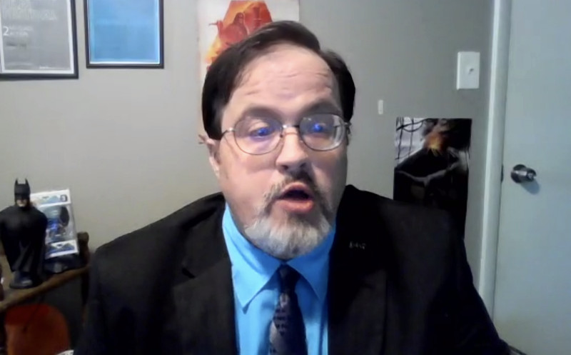 West Valley City resident Paul Gibbs speaks at a
virtual White House meeting titled "Families First: What the Build
Back Better Agenda Means for People of Faith” on Wednesday.