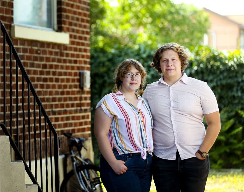 Alenea and Zac Ballard are photographed in Provo on
Thursday. Zac Ballard was interviewed by the White
House for President Joe Biden’s Build Back Better agenda. The
Ballard’s are full-time students at Utah Valley University and each
work two jobs.