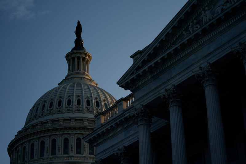 The U.S. Capitol building is pictured in Washington, U.S., Sunday. In a 69-28 vote, 19 Republicans joined 48 Democrats and two independents to support the provisions of a compromise.