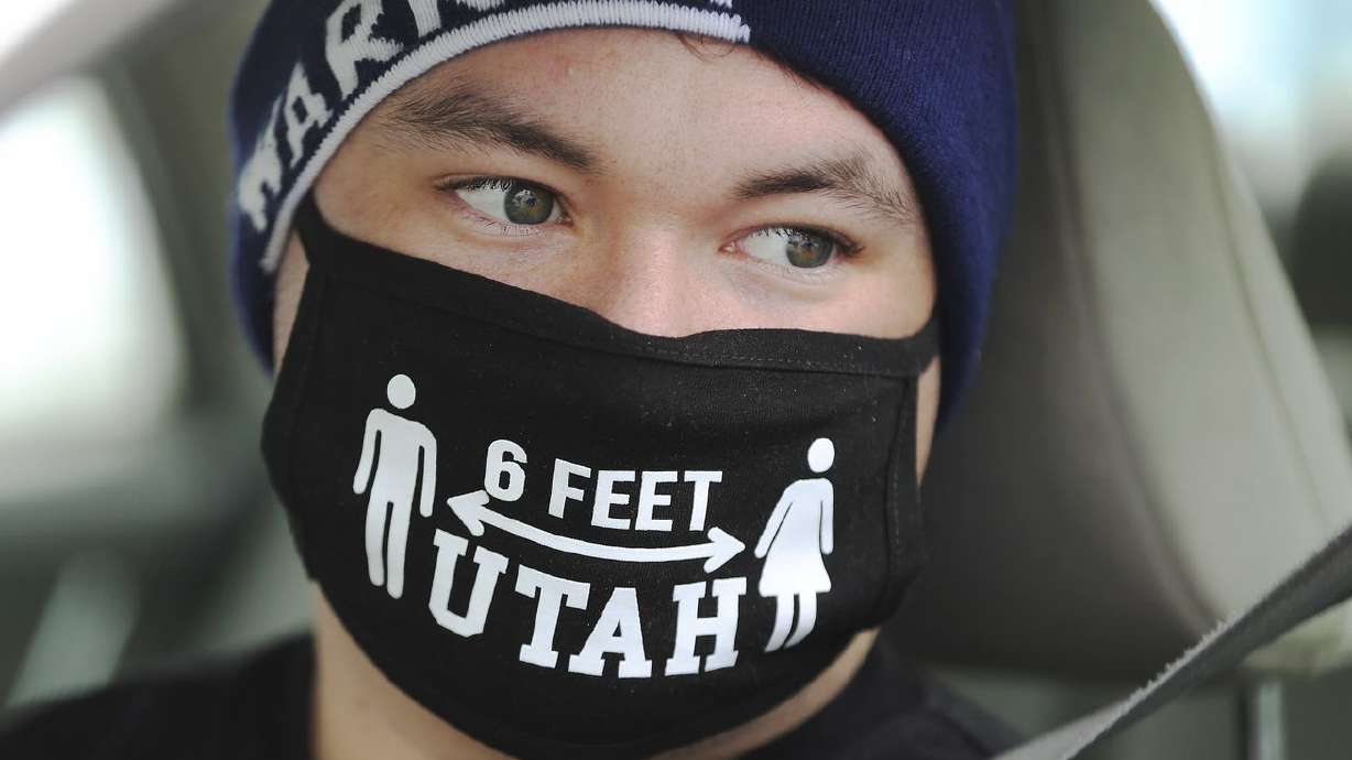 Jon O’Brien waits to get a COVD-19 test at a Utah National Guard Joint Task Force 97 mobile testing site in Salt Lake
City on Nov. 10, 2020. Health care experts, including federal authorities, advise against using the tests to determine how much protection they have against the deadly virus.
