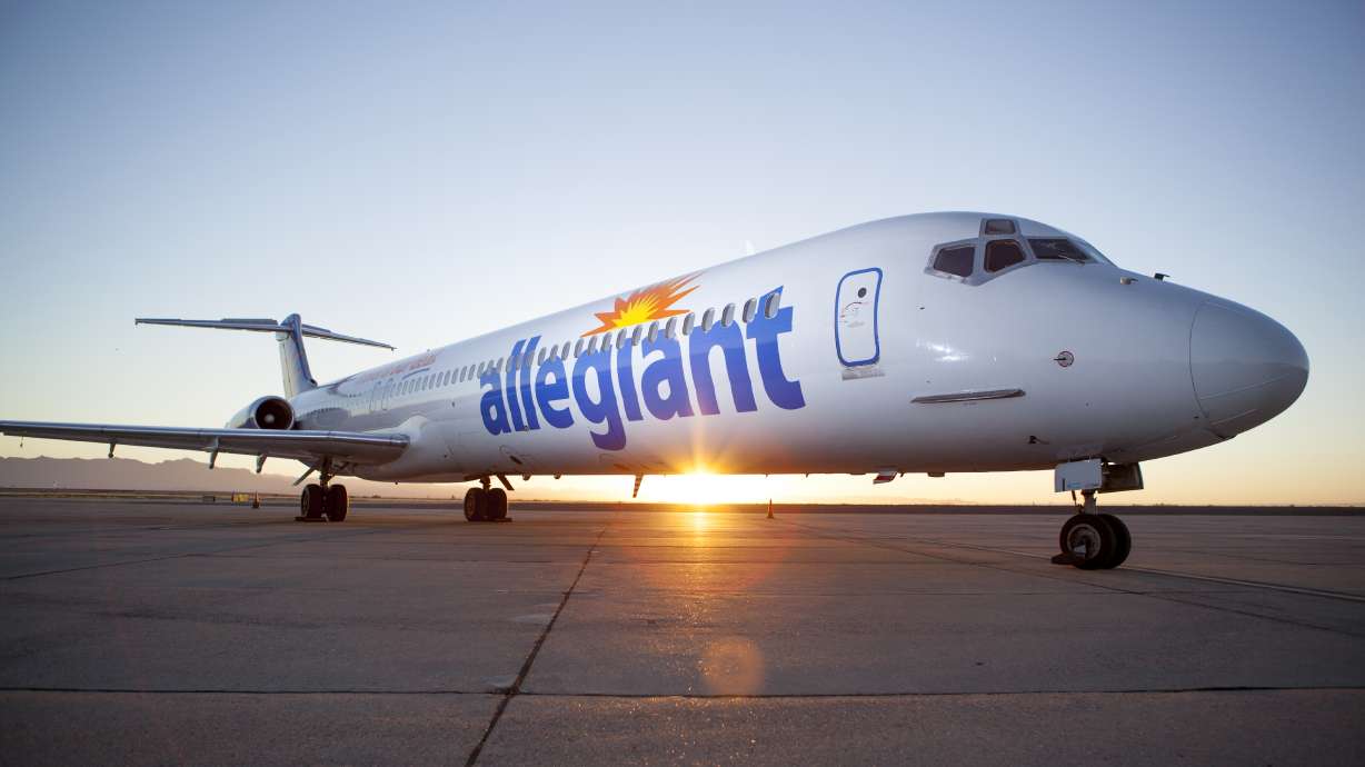 Allegiant Air announced on Tuesday that it will open new, nonstop routes from Provo Airport to Houston, Texas, and Palm Springs, California.
Allegiant Air announced it is launching new flights between Provo and San Diego, California, Tuesday, June 28, 2016.