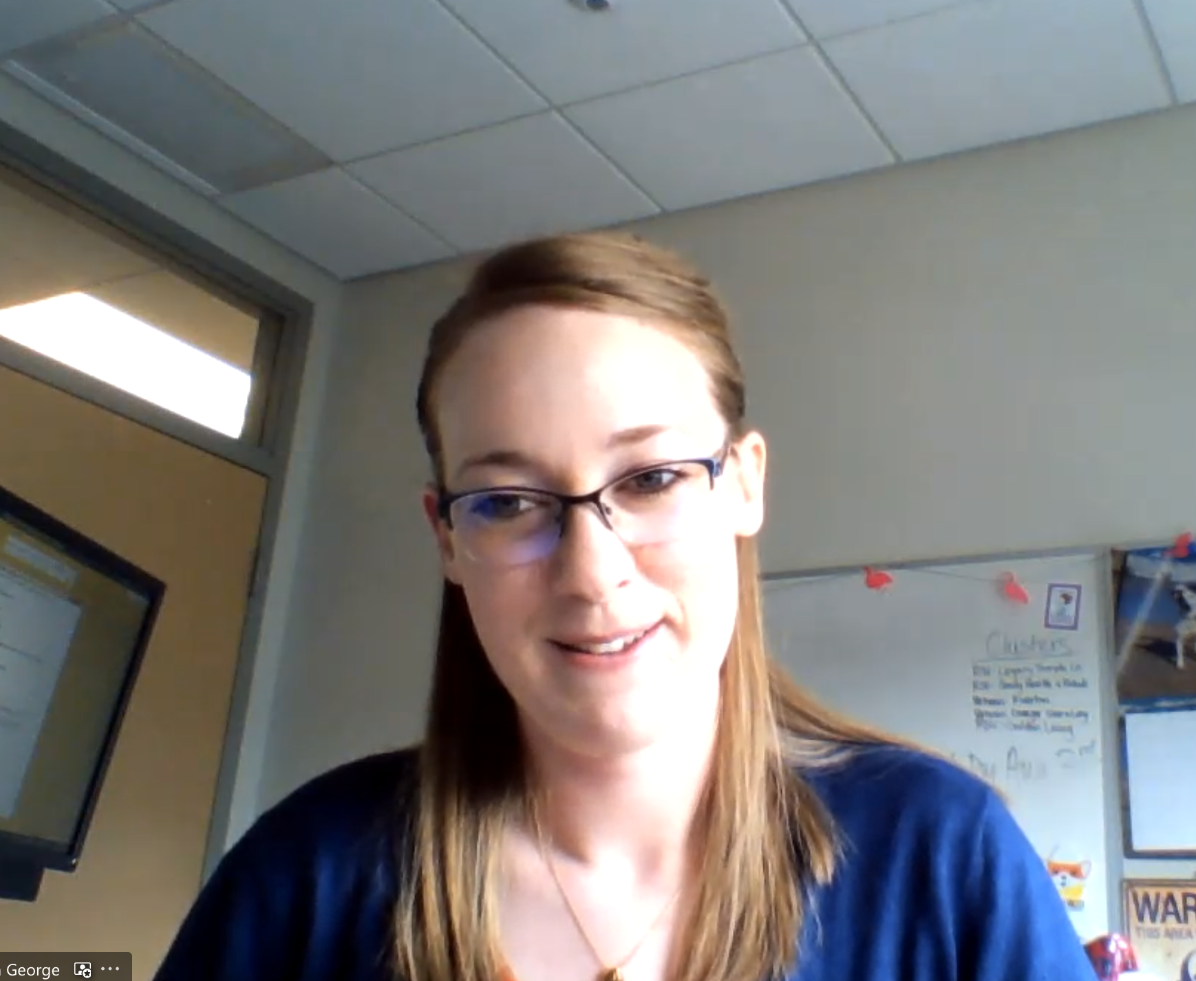 Epidemiologist Annie George with the Salt Lake County Health Department participates in a Q&A with KSL employees on Tuesday.