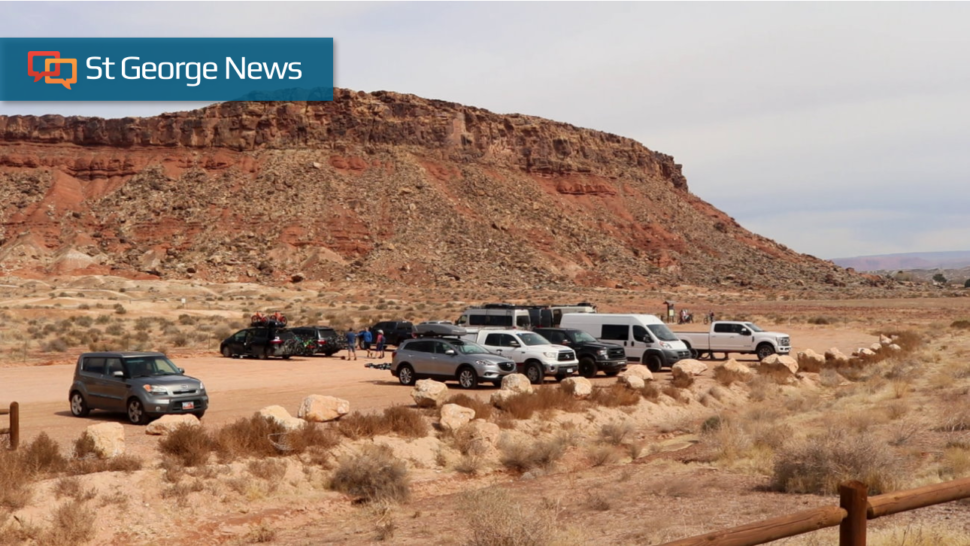 Bearclaw Poppy Trailhead inside the Red Cliffs Desert Reserve, St. George, Utah, March 18, 2021. Tuesday a woman died after falling near the trailhead.