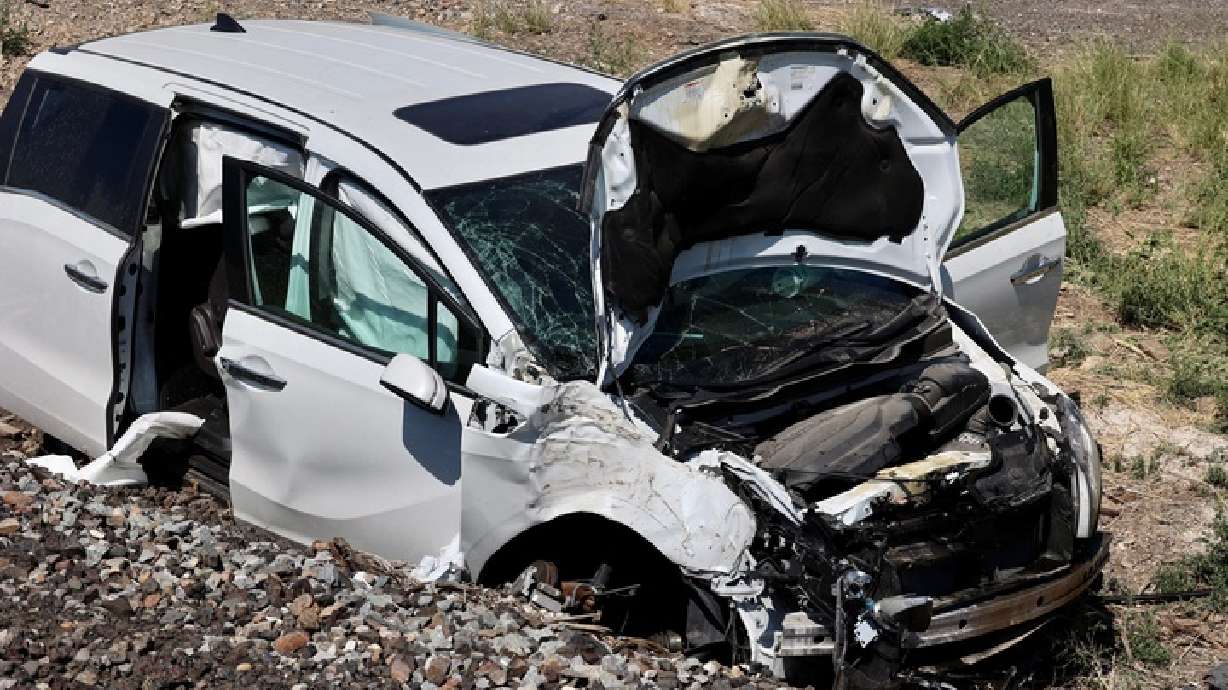 A mother and her four children were injured in a train crash in Spanish Fork on Wednesday.
