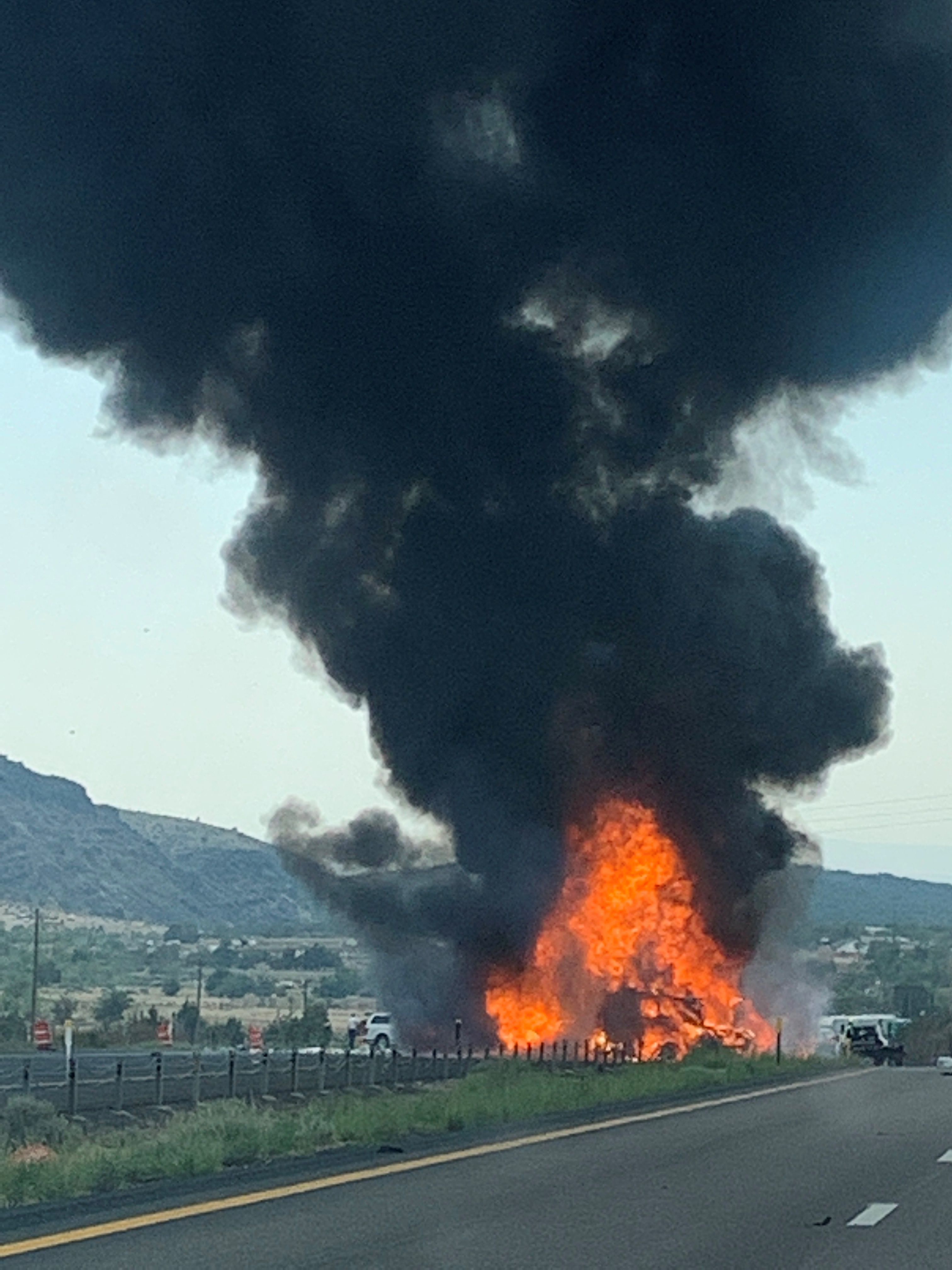 A crash north of Leeds in Washington County forced the closure of I-15 in both directions Wednesday afternoon.