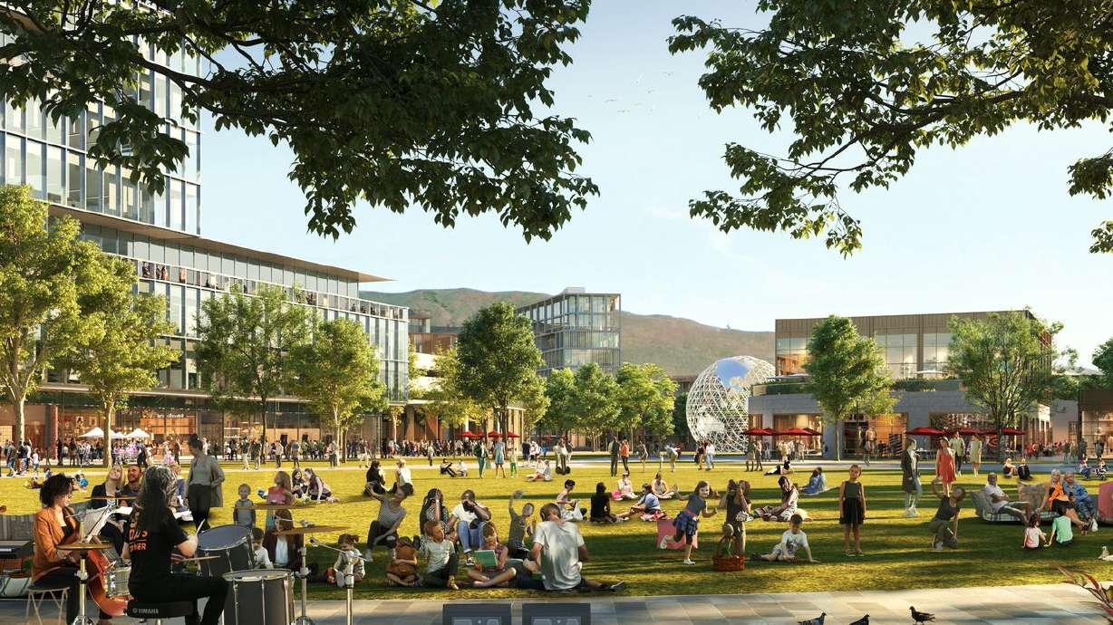The Point of the Mountain State Land Authority has released new renderings of what the southern Salt Lake County
development might look like, including this rendering of what is being called Central Park.