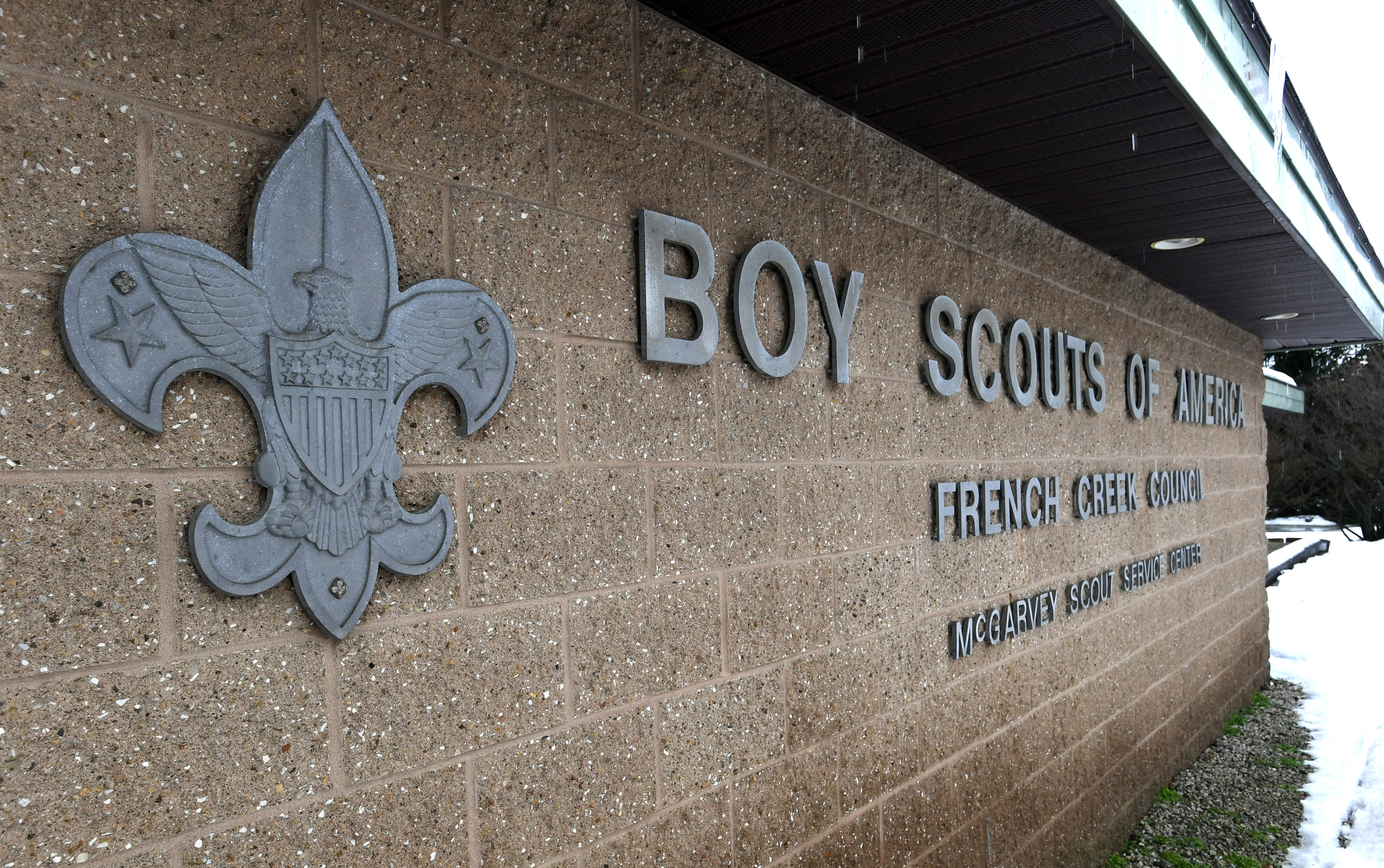This Feb. 18, 2020, photo shows the headquarters for the French Creek Council of the Boy Scouts of America in Summit Township in Erie County, Pa.  Attorneys recently reached a tentative agreement that could help pave the way for the Boy Scouts of America to exit bankruptcy.  A Delaware judge has set a Thursday, Aug. 12, 2021 hearing on a proposed $850 million agreement between the Boy Scouts and attorneys representing about 70,000 child sex abuse claimants.