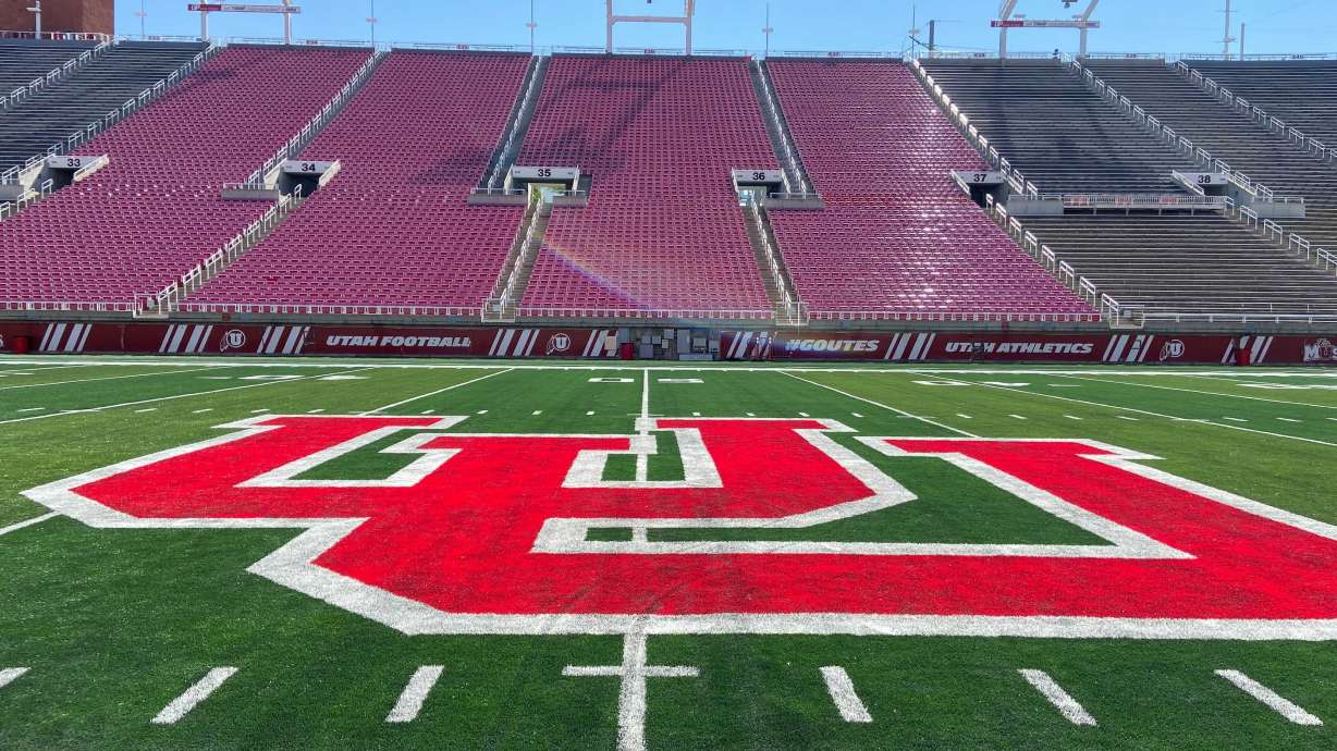 The Ken Garff Red Zone stadium expansion was completed ahead of the 2021 football season. Media members and officials took a tour of the facility during the ribbon-cutting ceremony on Thursday, Aug. 12, 2021.