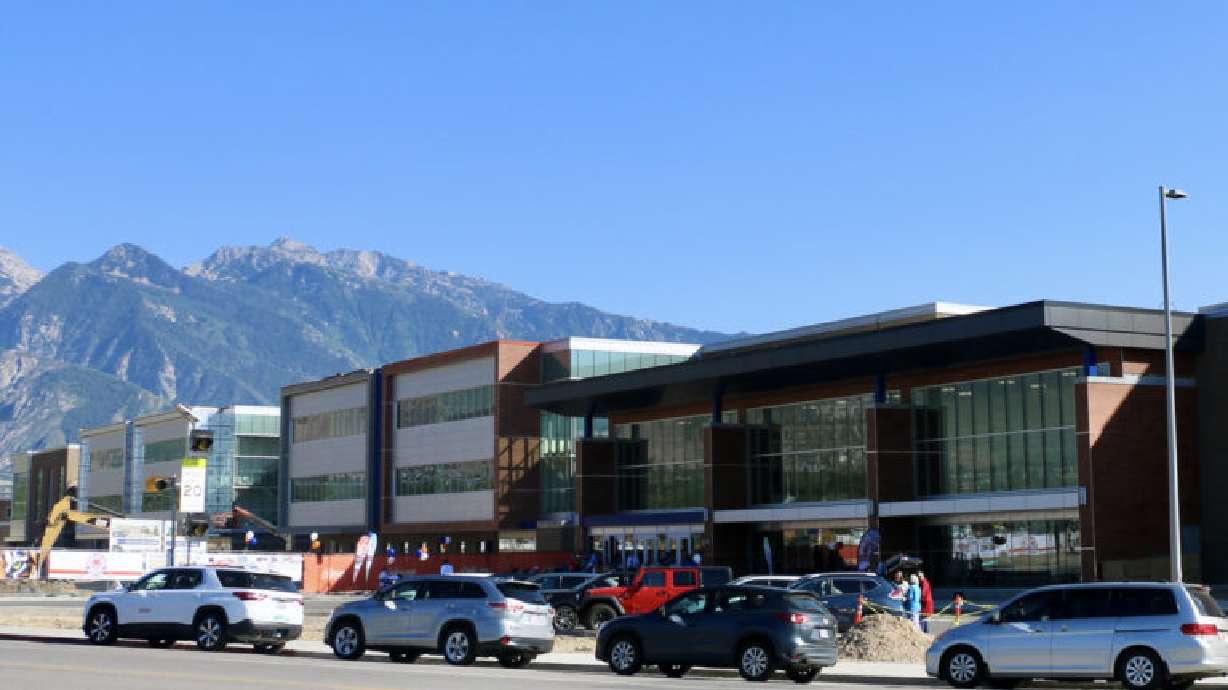 Ribbon was cut at the new Brighton High School in Cottonwood Heights on Wednesday. Brighton High was one of three high schools in the Canyons School District that were recently rebuilt or renovated.