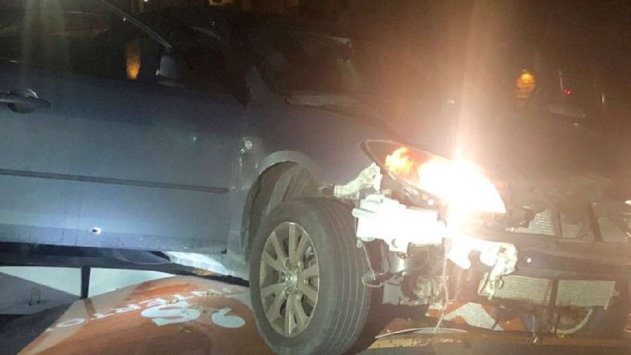 Police say a 17-year-old Midvale boy was shot before crashing a vehicle Sunday night near 8600 South and 700 East in Sandy.