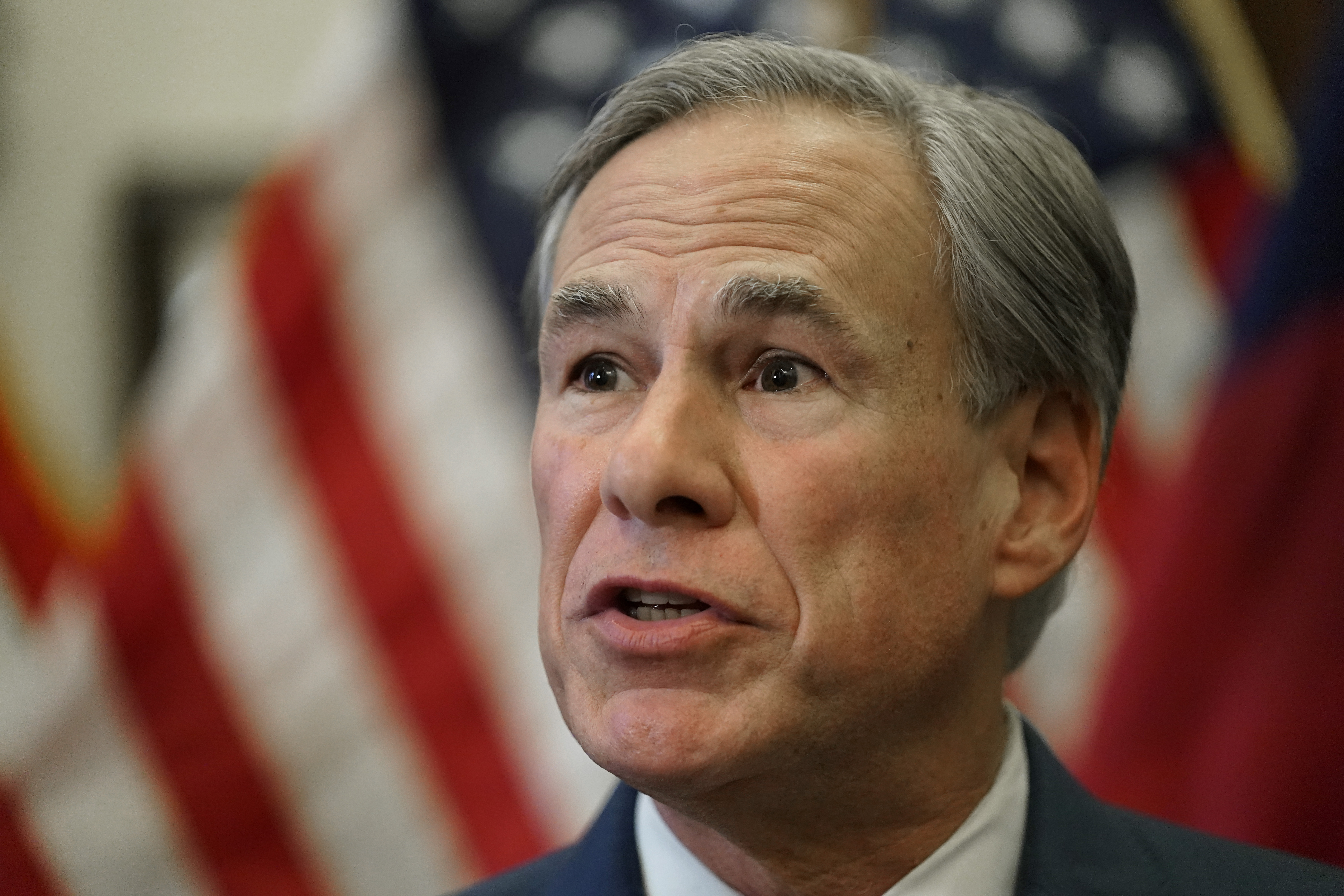 Texas Gov. Greg Abbott speaks at a news conference in Austin, Texas on June 8, 2021.Texas Abbott tested positive for COVID-19 on Tuesday, according to his office, who said the Republican is in good health and experiencing no symptoms.