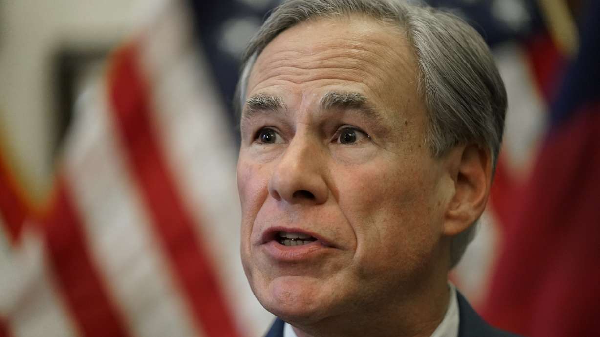 Texas Gov. Greg Abbott speaks at a news conference in Austin, Texas on June 8, 2021.Texas Abbott tested positive for COVID-19 on Tuesday, according to his office, who said the Republican is in good health and experiencing no symptoms.