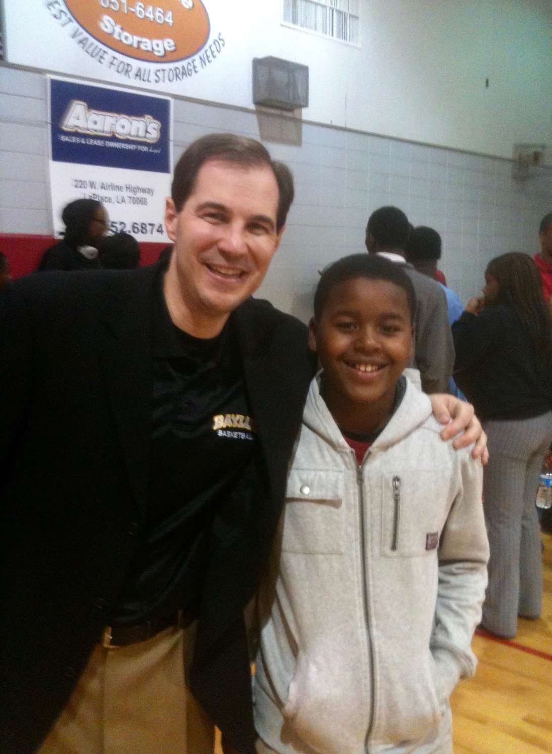 An 11-year-old Jared Butler meets Baylor coach Scott Drew