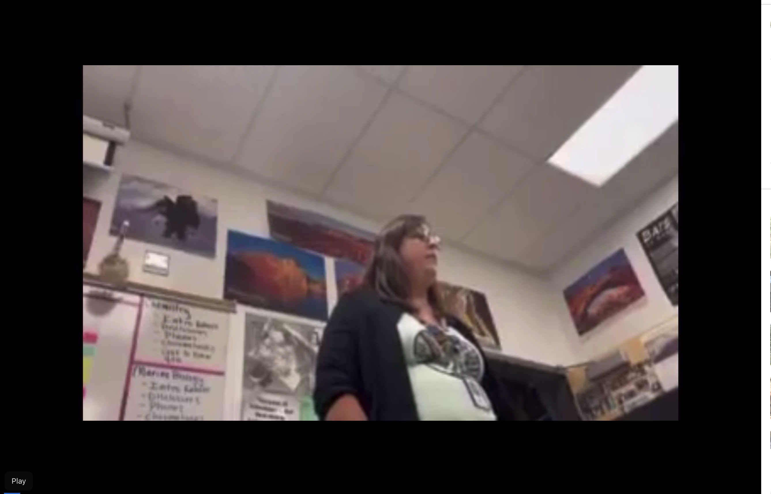 A Lehi High School teacher was placed on administrative leave after a video of her sharing her political beliefs with students circulated on social media.