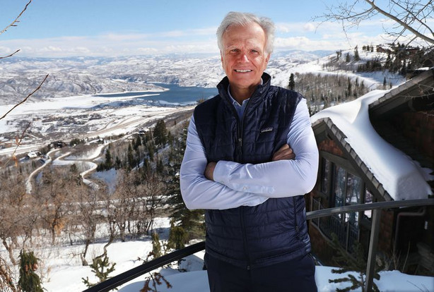 Utah native David Neeleman stands at his home in Deer Valley on Tuesday, Feb. 23, 2021.