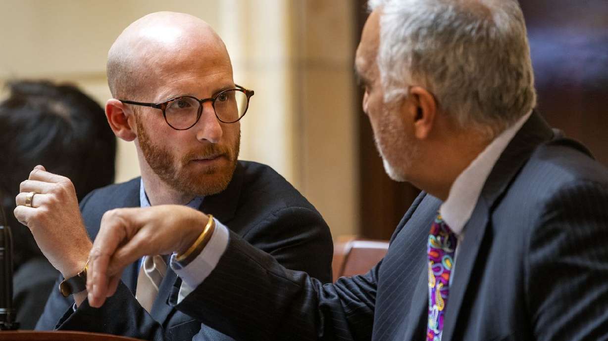 Sen. Derek Kitchen, D-Salt Lake City, is pictured
during the 2019 legislative session on March 4. Already concerned
the Utah Legislature won’t heed independent redistricting
recommendations, some Utah House and Senate Democrats on Thursday
issued a call to their Republican colleagues with majority control
over the process: Be fair.