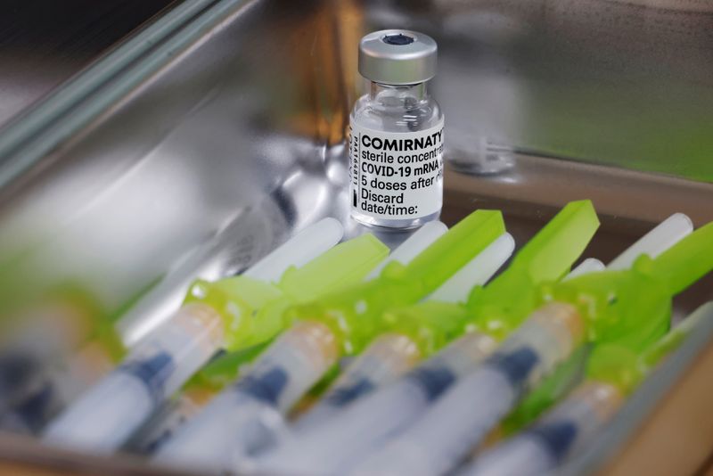 The U.S. Food and Drug Administration is aiming to give full approval to Pfizer's COVID-19 vaccine on Monday, the New York Times reported on Friday.