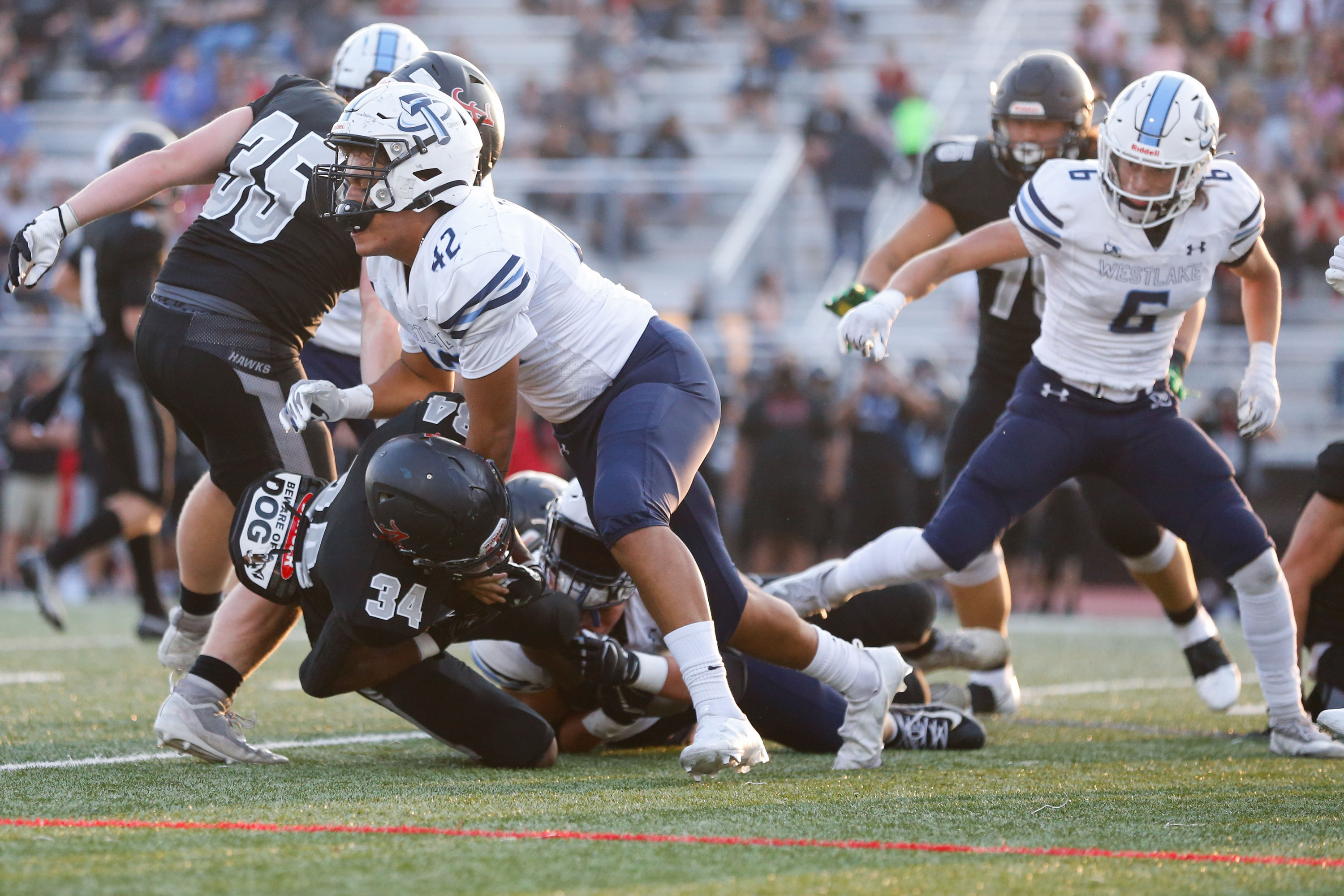 Westlake and Alta compete in a high school football game on Friday, Aug. 20, 2021 Alta High School in Sandy.