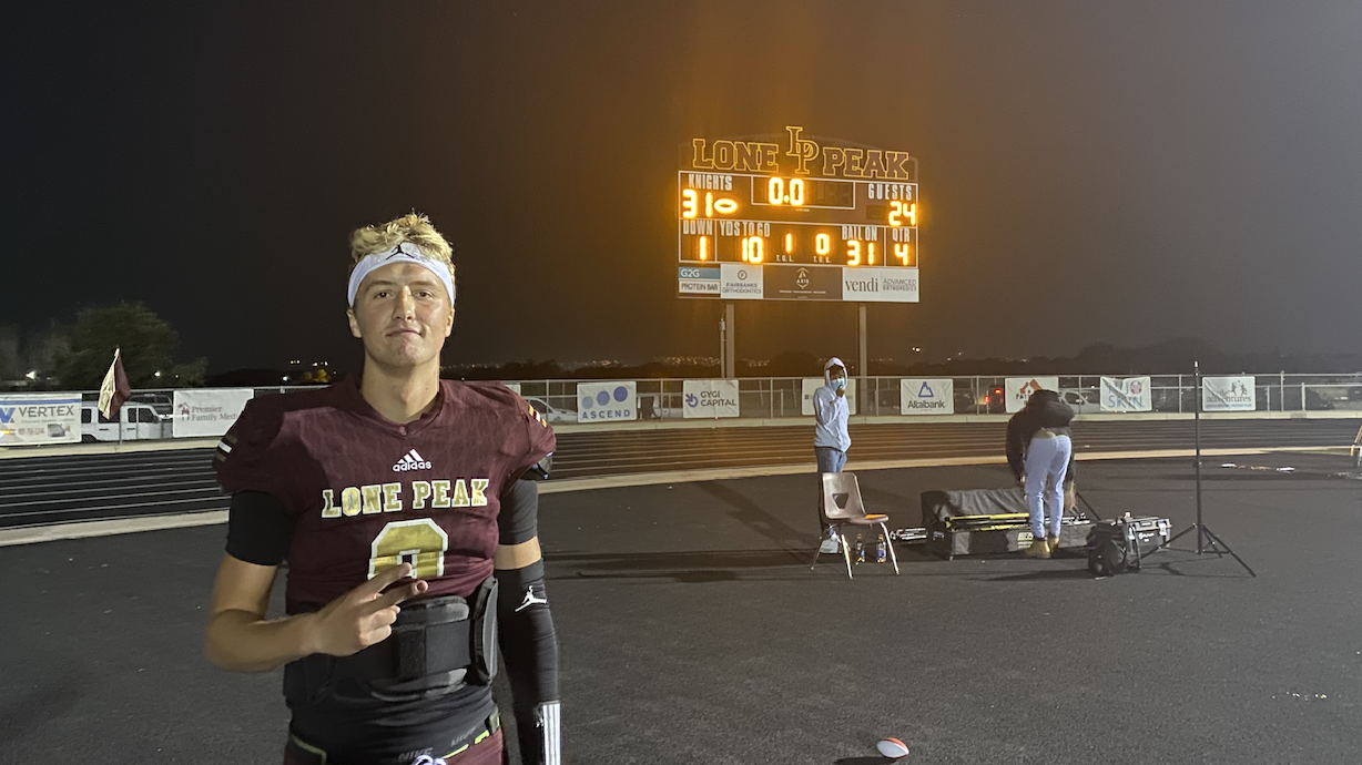 Lone Peak defeats Bishop Alemany 31-24 in an upset win over the California program on Aug. 20, 2021.
