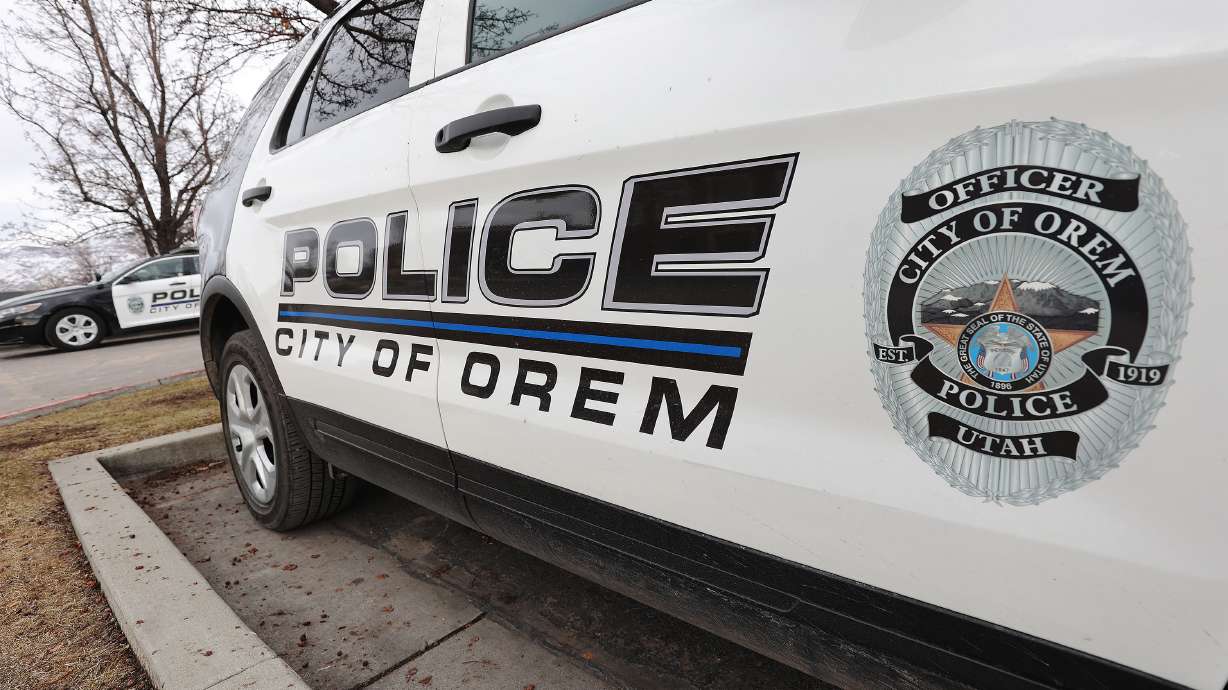 Five people have been arrested in Orem following a shooting and chase with police that resulted in one officer almost being run over and two other vehicles being hit.