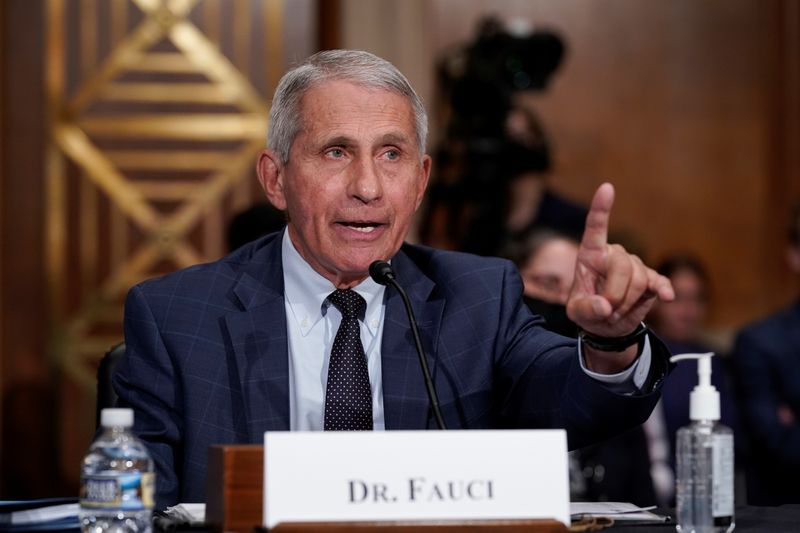 Top infectious disease expert Dr. Anthony Fauci testifies before a Senate committee July 20. The US. could get COVID-19 under control by early next year, he said Tuesday.