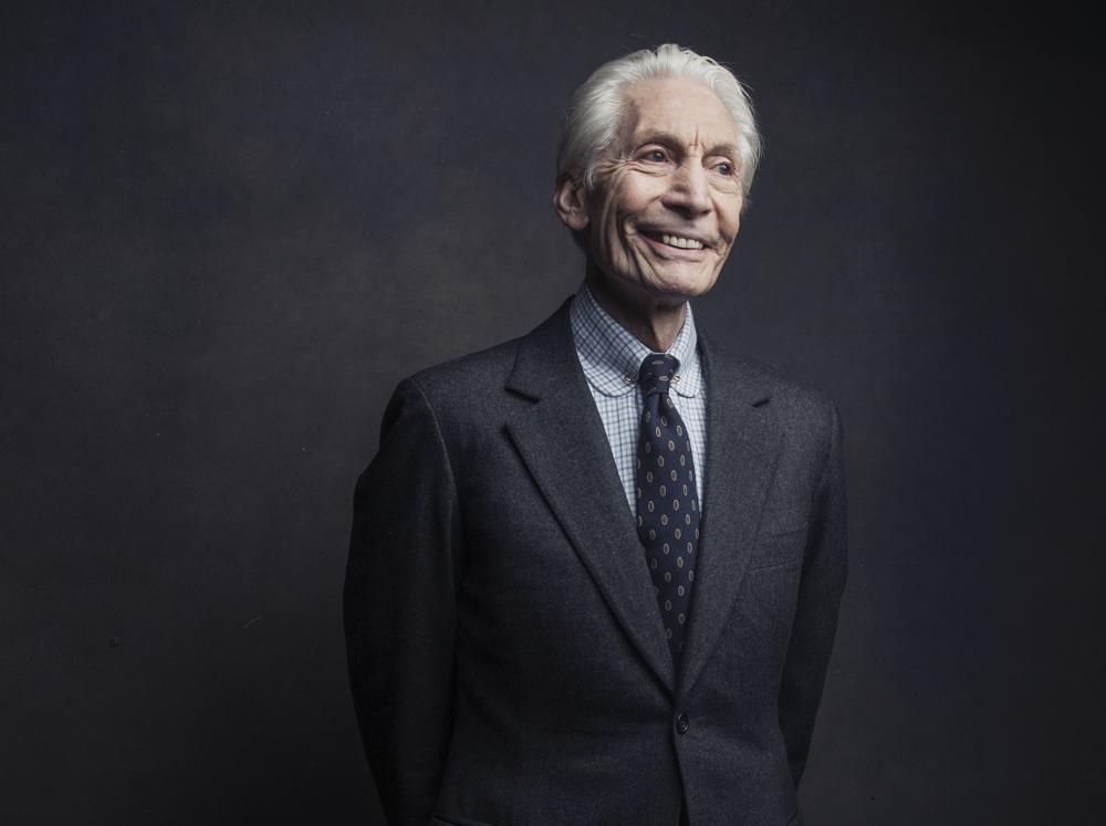 Charlie Watts of the Rolling Stones poses for a portrait on Nov. 14, 2016, in New York. Watts' publicist, Bernard Doherty, said Watts passed away peacefully in a London hospital surrounded by his family on Tuesday. He was 80.