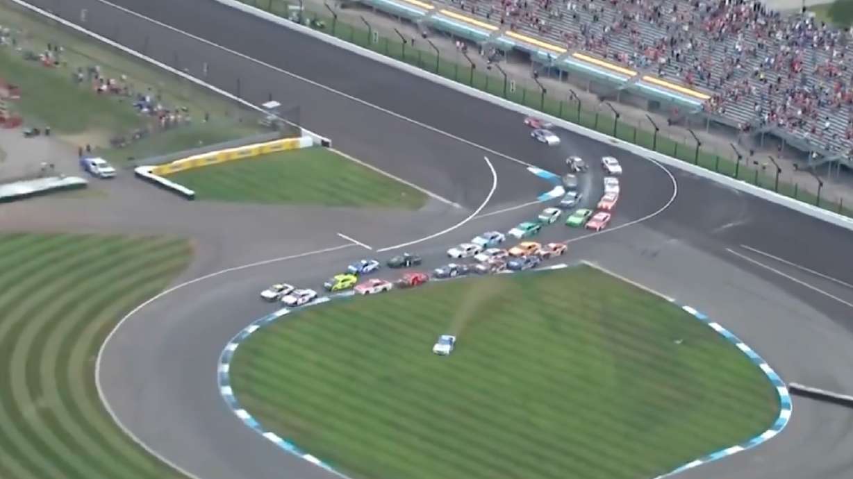 Have You Seen This? NASCAR driver takes world's best shortcut