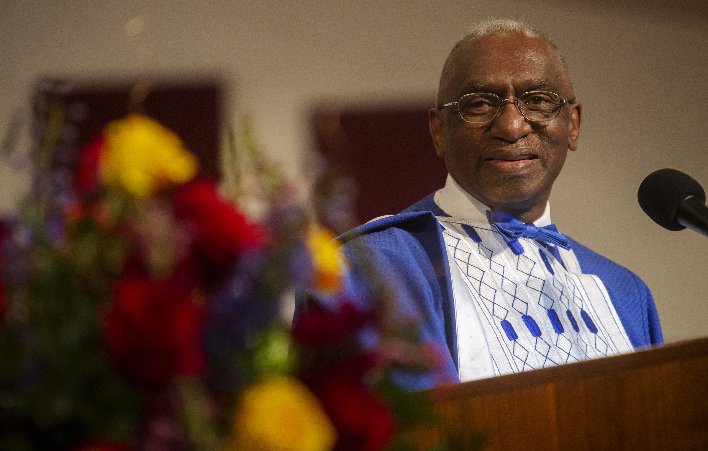 The Rev. France Davis speaks at Calvary Baptist Church in Salt Lake City on April 28, 2019. The Salt Lake City Council voted on Tuesday to rename a section of Harvard Avenue to honor Rev. Davis. 