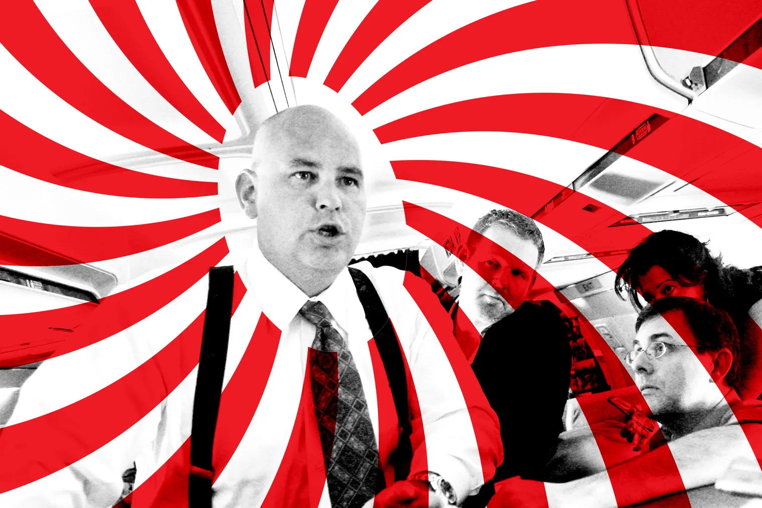 Steve Schmidt, then an adviser to Republican presidential candidate Sen. John McCain, R-Ariz., speaks to reporters on board the Straight Talk Air campaign charter airplane, Aug. 25, 2008. Schmidt was a co-founder of the Lincoln Project, an anti-Trump PAC mired in controversy. 