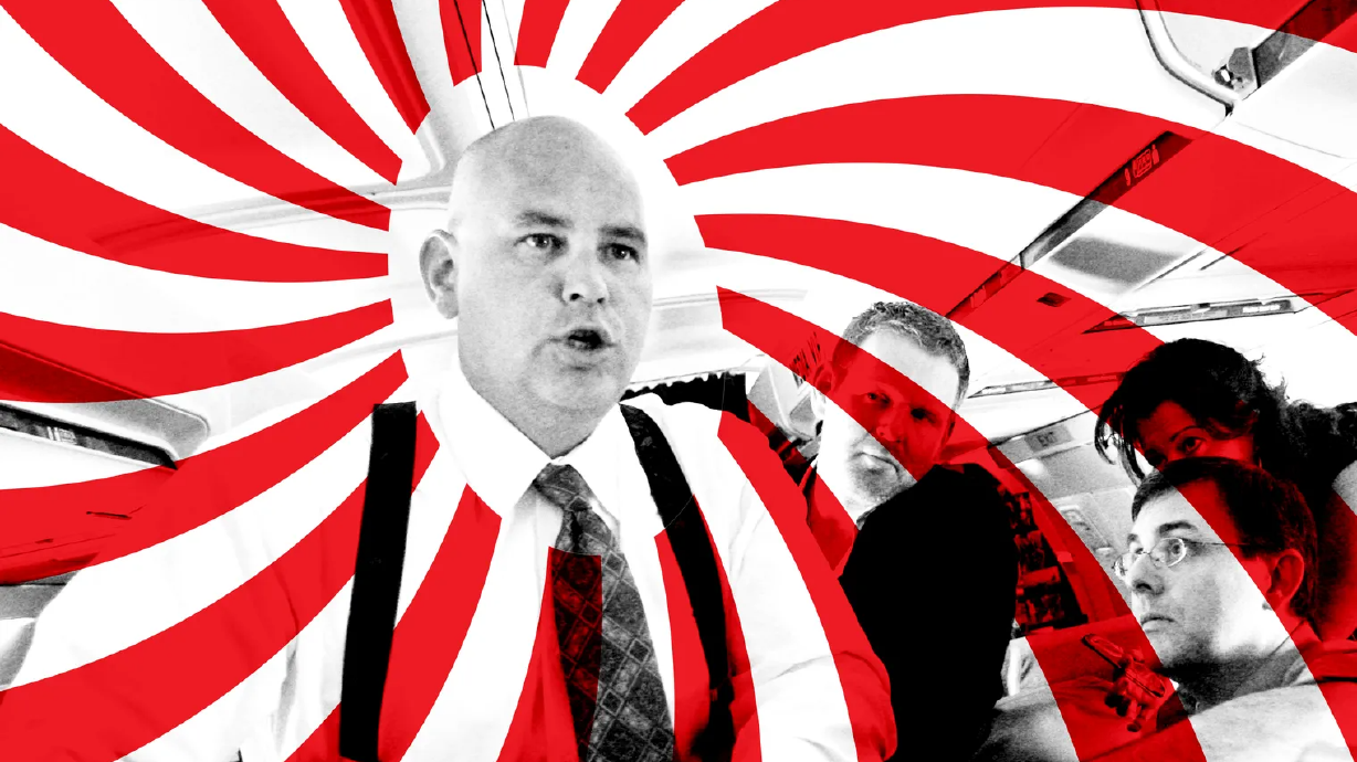 Steve Schmidt, then an adviser to Republican presidential candidate Sen. John McCain, R-Ariz., speaks to reporters on board the Straight Talk Air campaign charter airplane, Aug. 25, 2008. Schmidt was a co-founder of the Lincoln Project, an anti-Trump PAC mired in controversy.