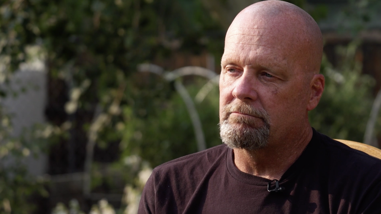 Darin Hoover discusses his son, Marine Corps Staff Sgt. Taylor Hoover, in an interview with KSL TV on Friday. Taylor Hoover was one of 13 U.S. service members killed in a suicide bombing at the Kabul, Afghanistan airport on Thursday.