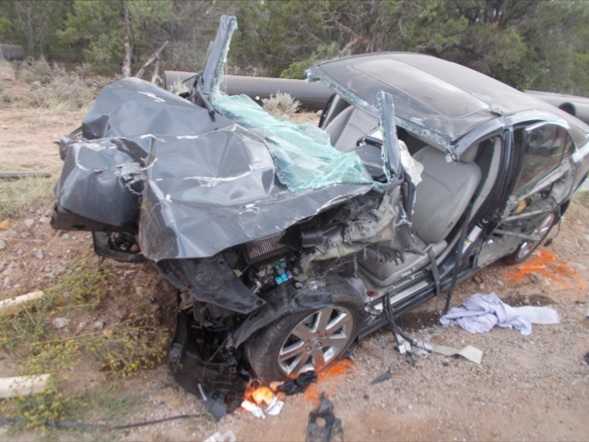 A driver suffered critical injuries after a crash west of Cedar City on Tuesday.