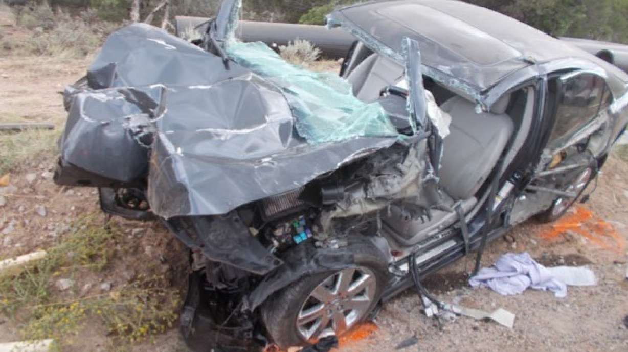 A driver suffered critical injuries after a crash west of Cedar City on Tuesday.