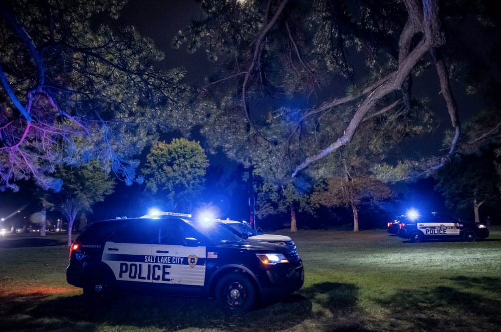 A man is in serious condition after being shot while attempting to break up a fight between two men around 8:40 p.m. Tuesday in Liberty Park, police said.