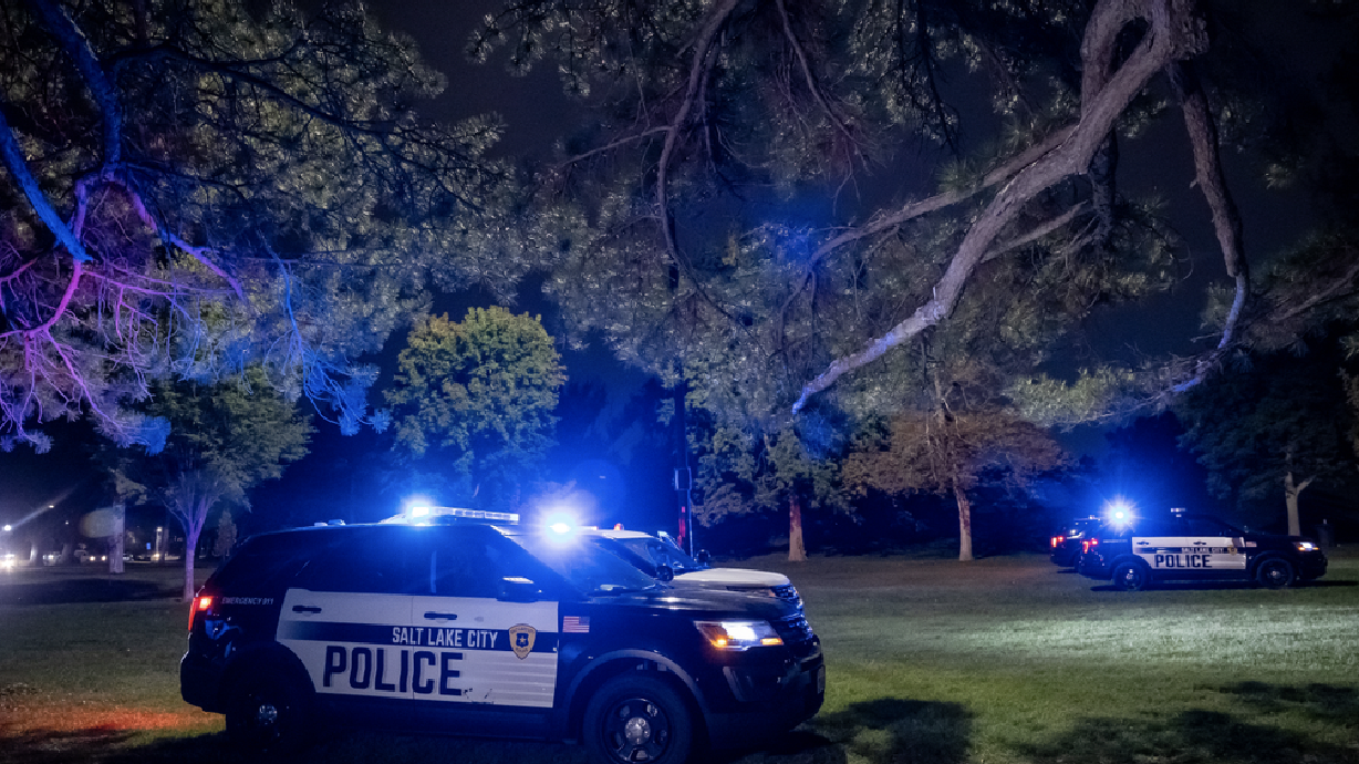 A man is in serious condition after being shot while attempting to break up a fight between two men around 8:40 p.m. Tuesday in Liberty Park, police said.