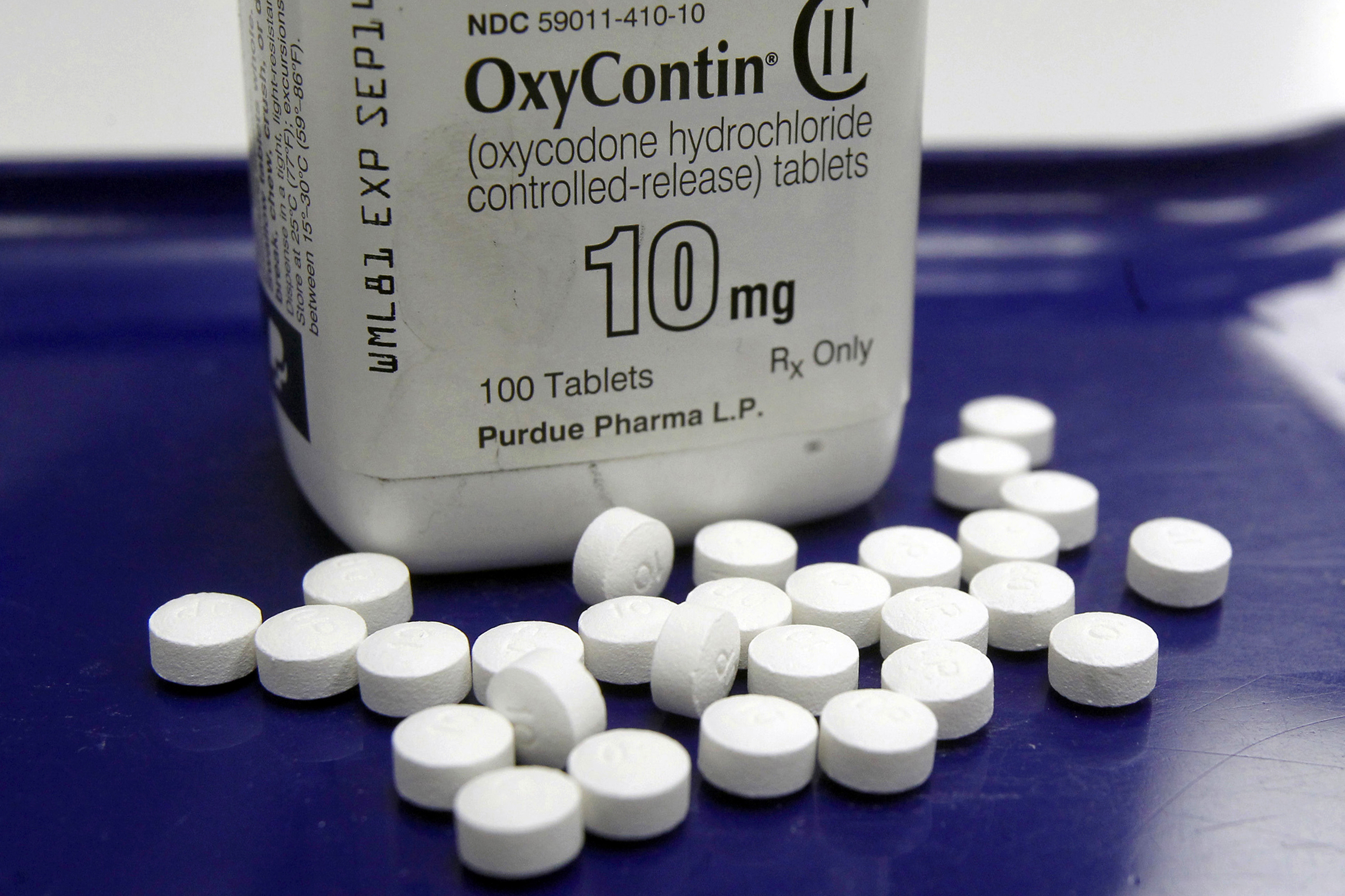 This photo shows OxyContin pills. A federal bankruptcy judge is expected to rule Wednesday, on whether to accept a settlement between OxyContin maker Purdue Pharma, the states and thousands of local governments over an opioid crisis that has killed a half-million Americans over the last two decades. 