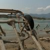 Low water levels uncover old cars in Hyrum Reservoir