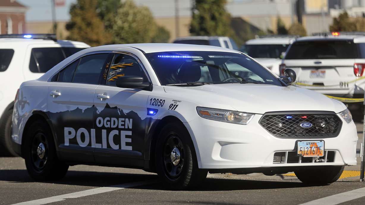 An Ogden police officer shot a man after responding to a "weapons disturbance" call on Monday.