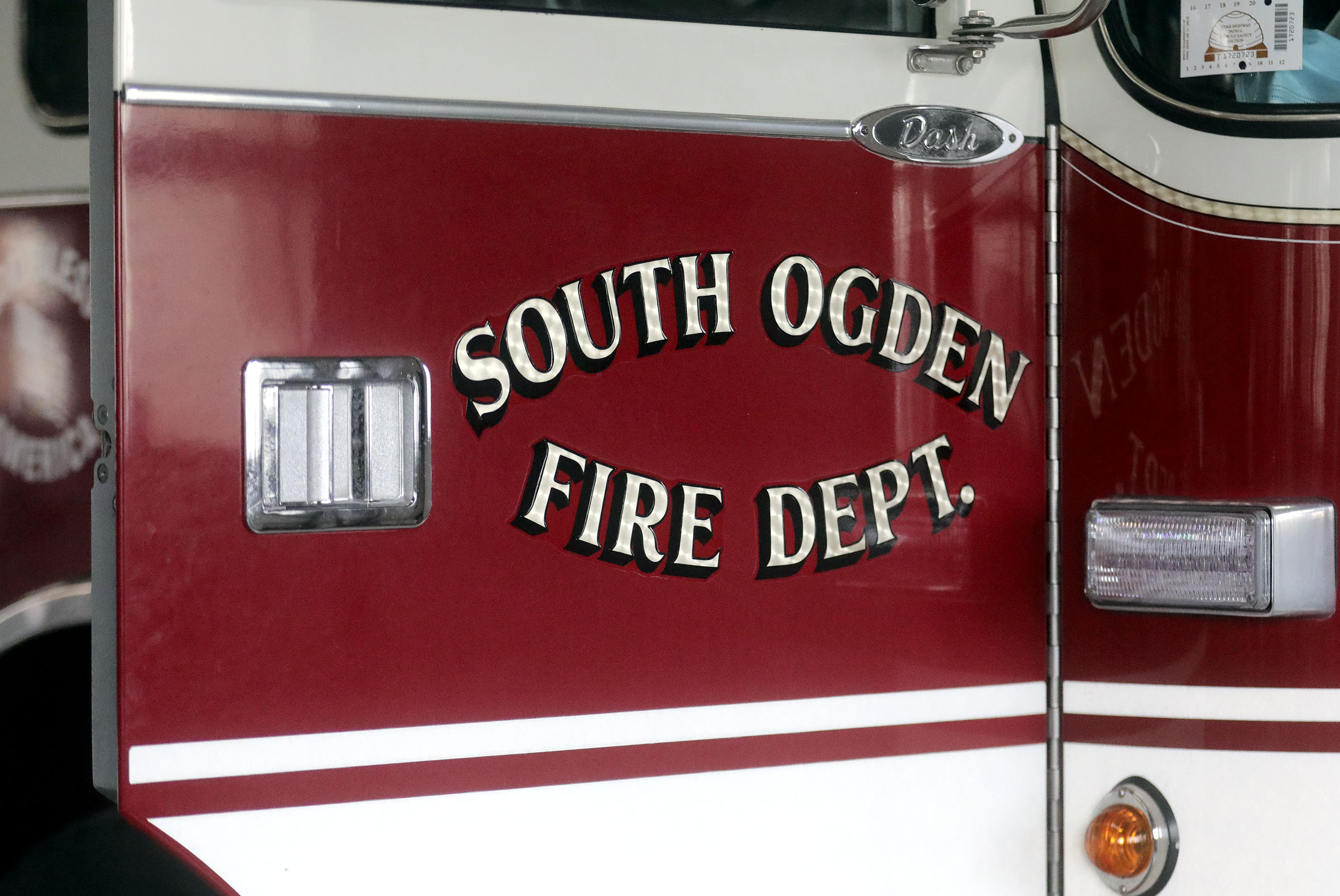 A South Ogden fire truck is pictured at South Ogden Fire Station 81 in South Ogden on March 11.
