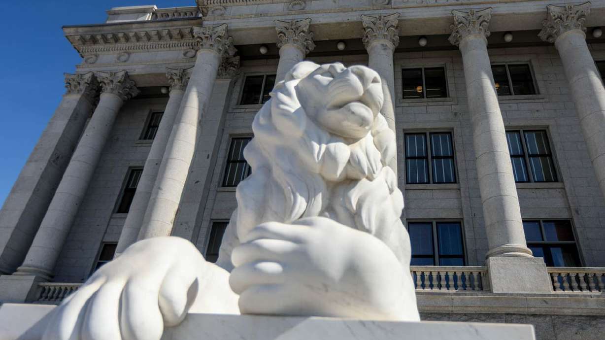 The Utah Capitol in Salt Lake City is pictured on
March 5, the final day of the Utah Legislature’s 2021
general session. Rep. Lowry Snow and Sen. Dan McCay are embarking
on a mission to repeal and replace Utah’s death penalty law.