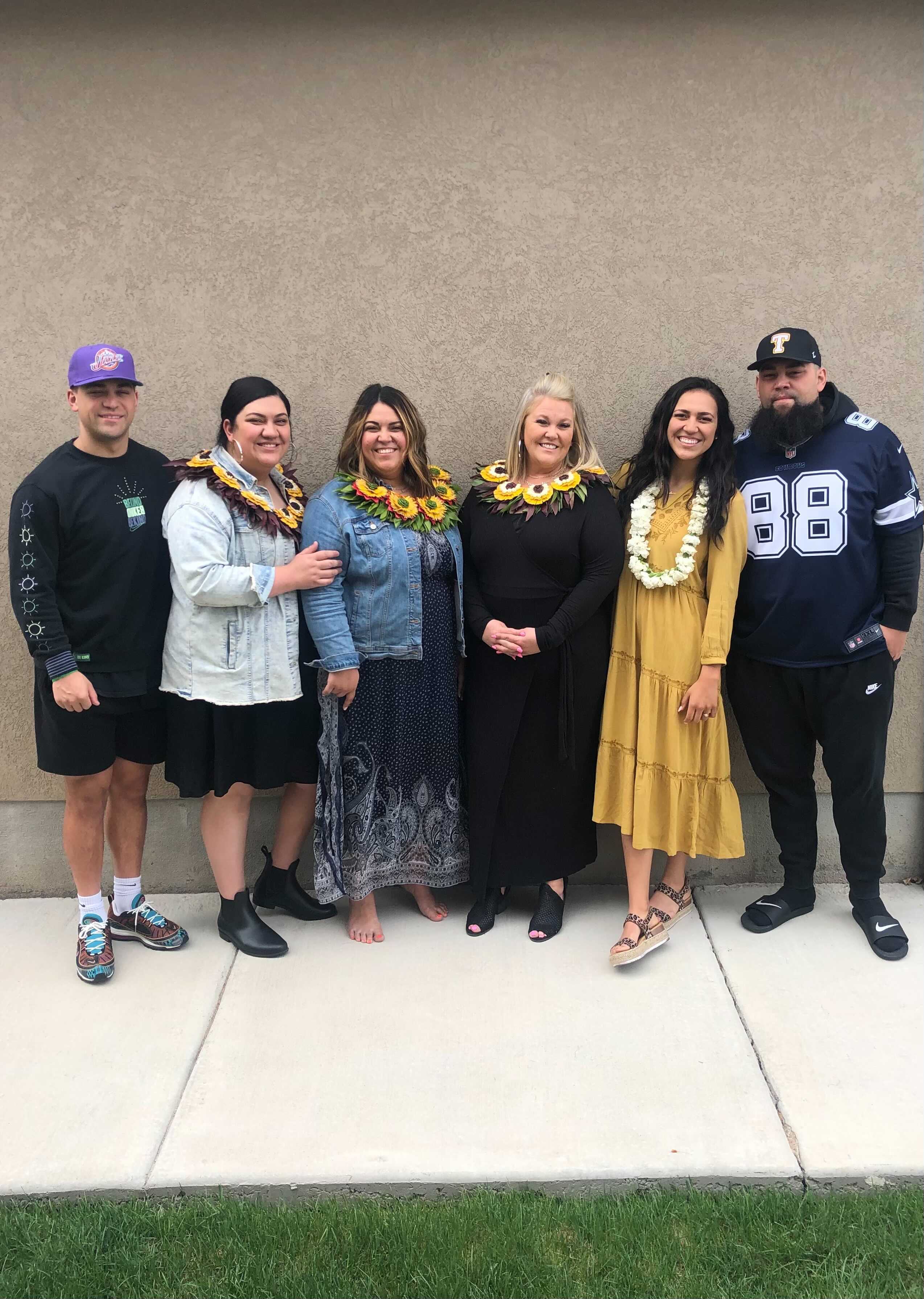 Angie Katoa with her five children.
