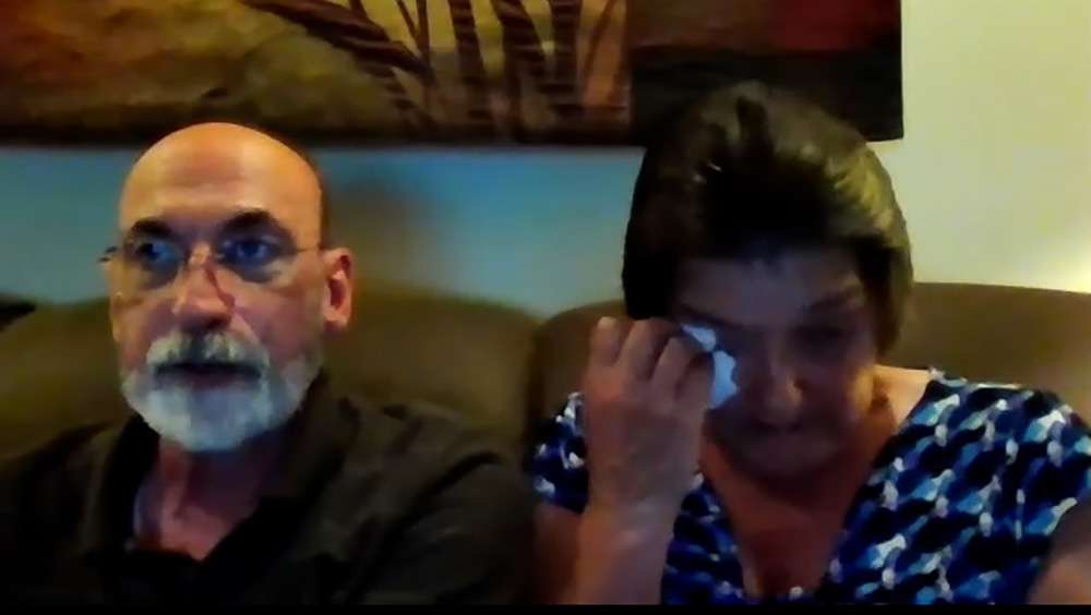 Tom Henderson and Eva Bode speak with EastIdahoNews.com on Zoom about Bode’s sister, Charlotte Mygrant, whose body was found decomposing at Downard Funeral Home.