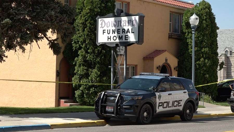 Police served a search warrant at Downard Funeral Home on Friday, Sept. 3.
