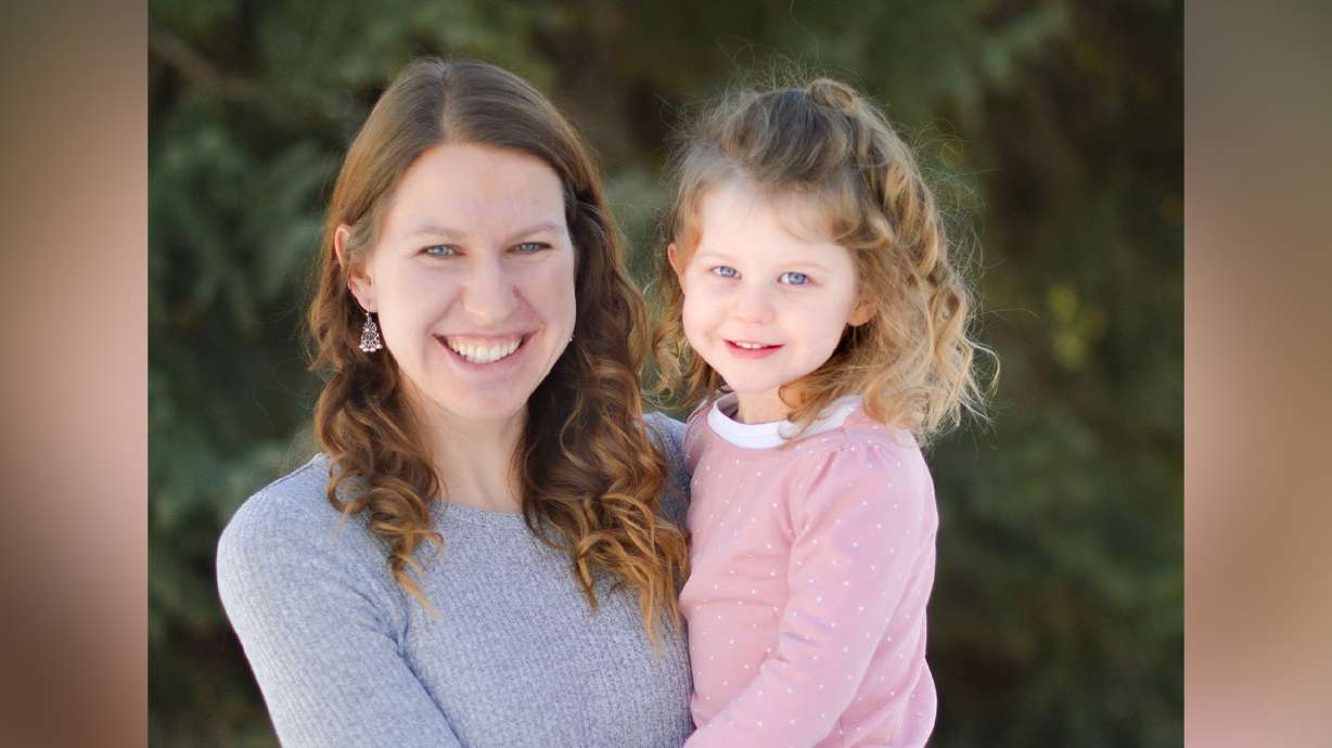 Leah Day poses with her daughter, Ellie. Day is a divorced, single mom who shares custody of her daughter with her ex-husband. How do fathers and mothers parent during a pandemic when you share custody of your child, especially in a divided political environment?